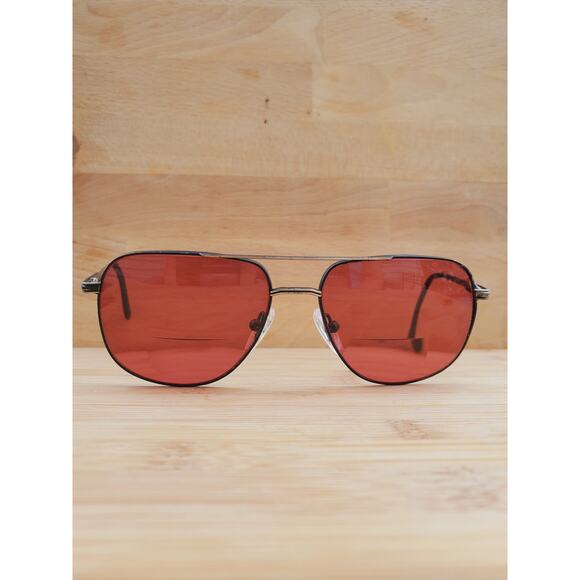 Givenchy Aviator Eyeglasses Black Pewter Square Metal Frame 140 55 16 - Picture 4 of 11